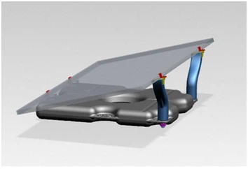 Wsporniki paneli słonecznych na płaski dach